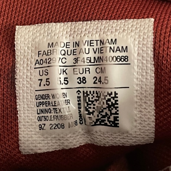 Converse All Star Chuck Taylor Embroidered Roses Retro Hi-Top Sneakers Wm's 7.5 - Picture 11 of 11